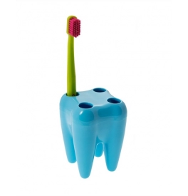 Držiak na zubné kefky - zub modrý